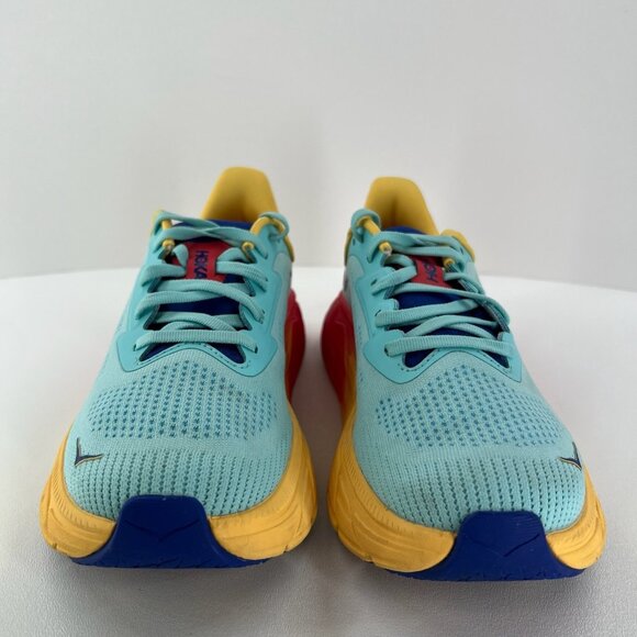 Hoka One One Arahi 7 Women's Running Shoes 8.5B Blue/Yellow/Red Lightweight - Picture 3 of 12